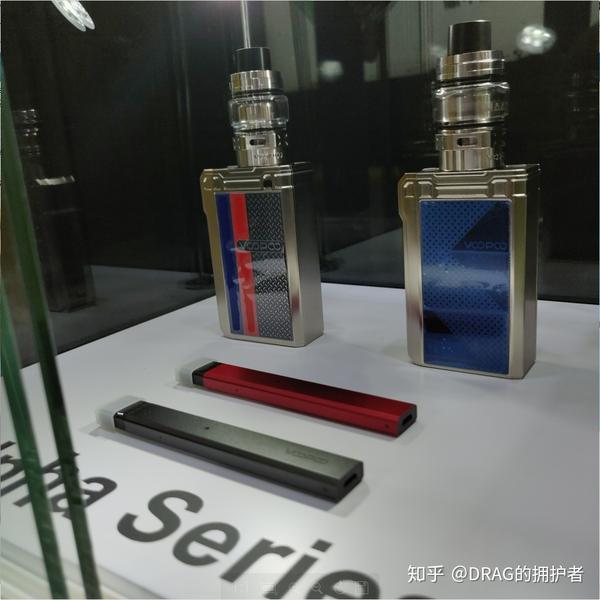 此次voopoo参展产品种类齐全,新上市的电子烟产品:vinci智能电子烟