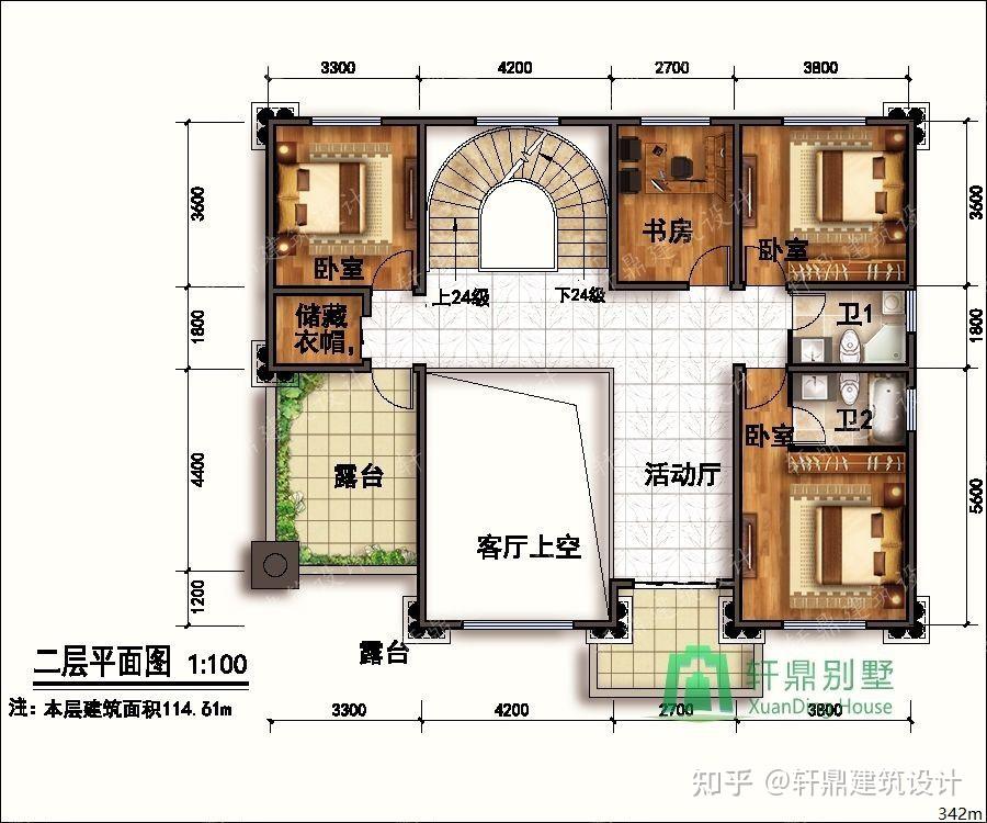 销量超高的精品二层复式别墅设计图含全套完善施工图纸内部布局美观