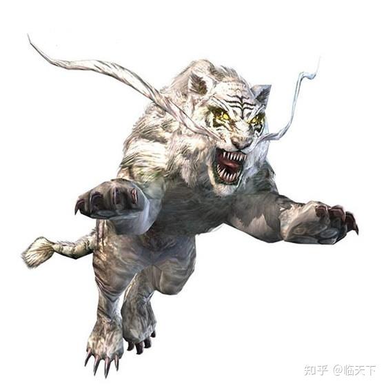 山海经异兽白虎还原图   在中国,白虎是战神,杀伐之神.