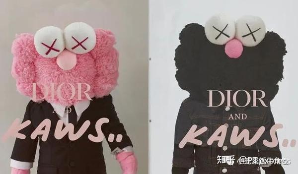 kaws x dior 联名制作的公仔bff