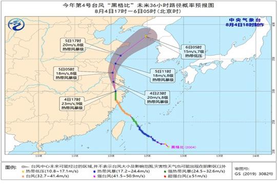 台风预警!"黑格比"将于今晚进入江苏南部 浙江等地有大到暴雨