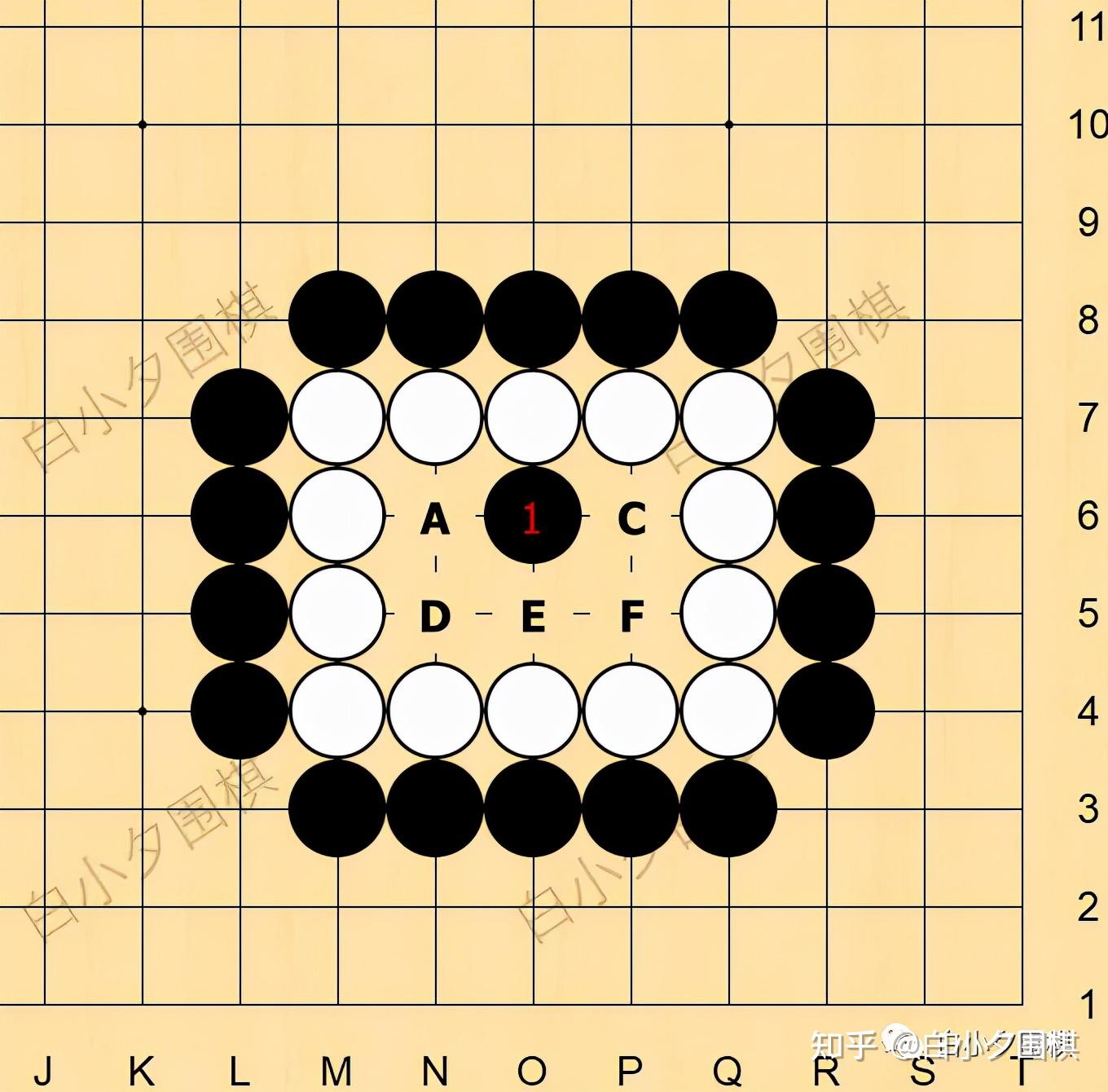 围棋入门死活棋形之板六