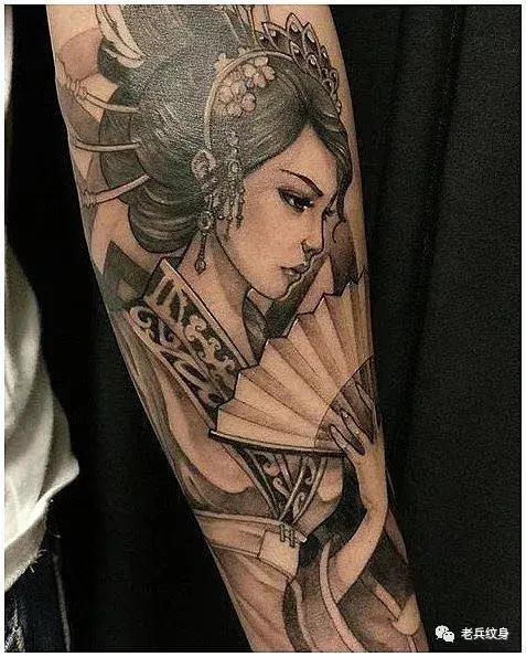 纹身素材日本艺妓