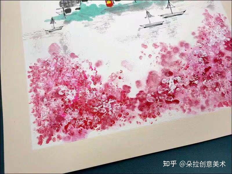 教程67676767春天来啦创意水彩水墨画江南春