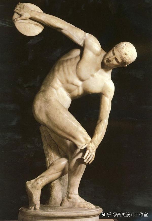 古希腊雕塑作品《掷铁饼者》