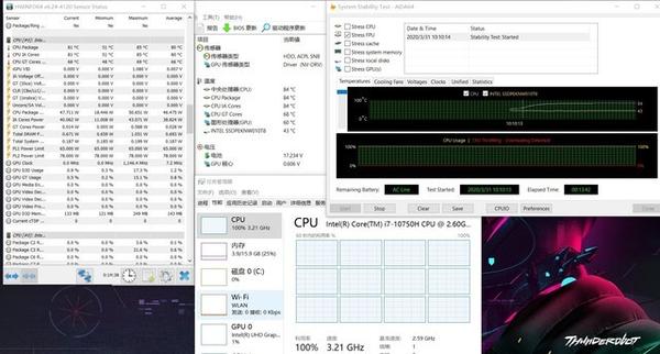 作为对比,i7-9750h的频率为3.14ghz,功耗为60w.