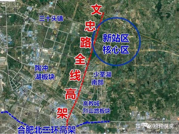 高架,文忠路路下穿少荃湖,大众路通达全城 医院:现已投入使用的合肥第