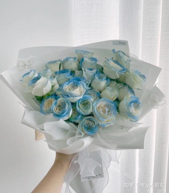 【抖音热火鲜花】密西根碎冰蓝玫瑰