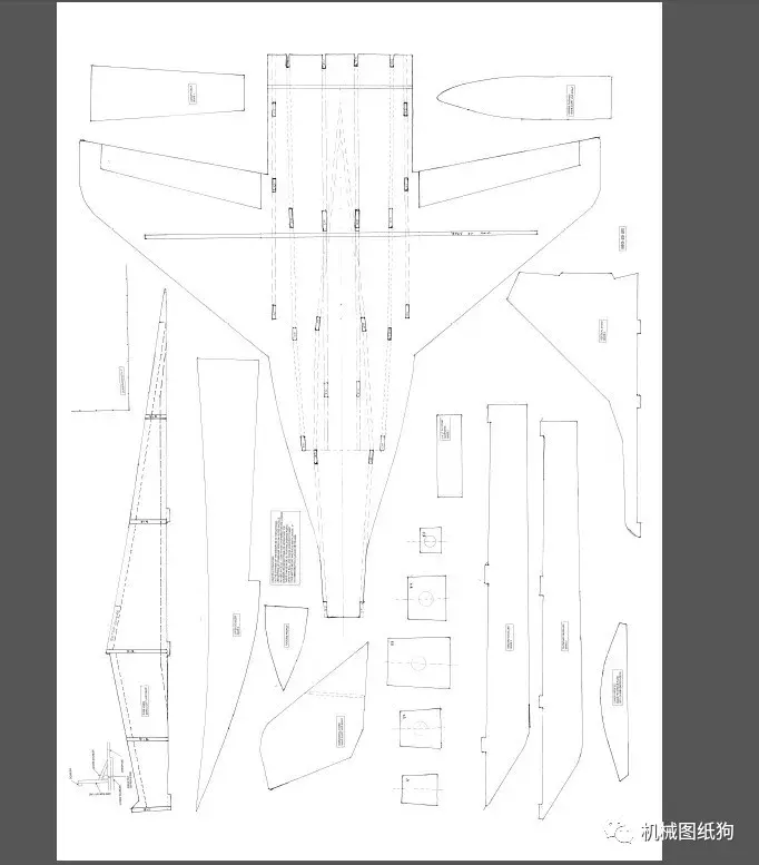 飞行模型米格29mig29航模制作图纸pdf格式