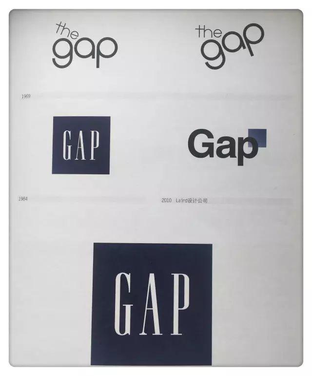 gap的logo演变也是一个反面案例.