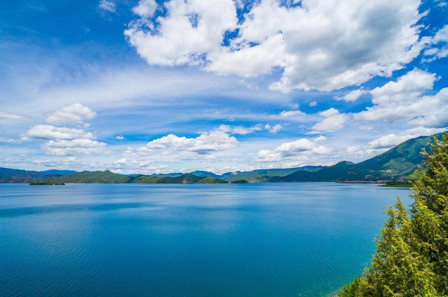 云南丽江旅游必去景点推荐泸沽湖风景区低音号免费语音导游