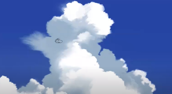 绘伴精选板绘教程-手把手教你画天空的云