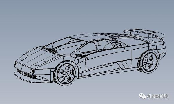 【汽车轿车】兰博基尼diablo(迪亚波罗)跑车外壳3d图纸 solidworks