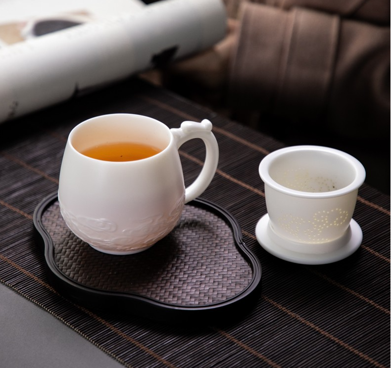 2021年陶瓷紫砂茶杯马克杯茶水分离杯办公杯品牌推荐茶水分离杯好用吗