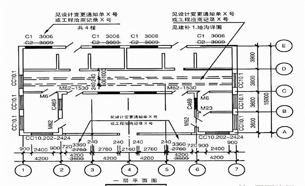 工艺,平面布置等有重大改变或变更部分超过图面1/3的,应重新绘制竣工