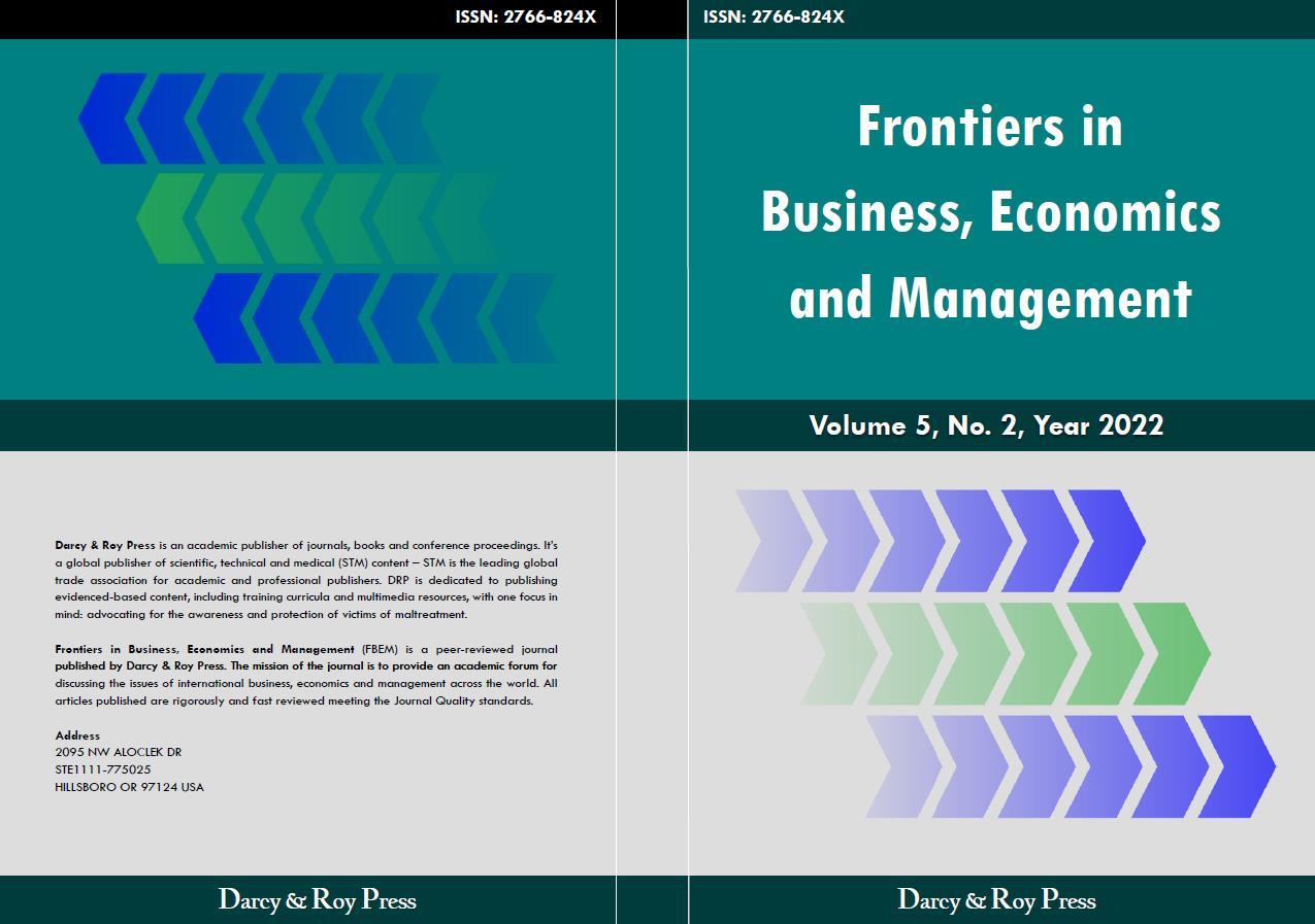 Frontiers In Business Economics And Management Fbem Issn