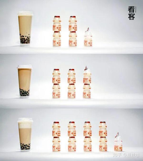 看完这组直观的奶茶热量对比图,md奶茶我戒了