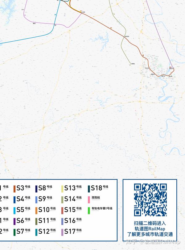 【轨道图railmap】成都市轨道交通远期规划走向版v4.