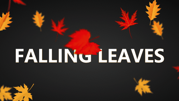 128.落叶飘舞动画特效