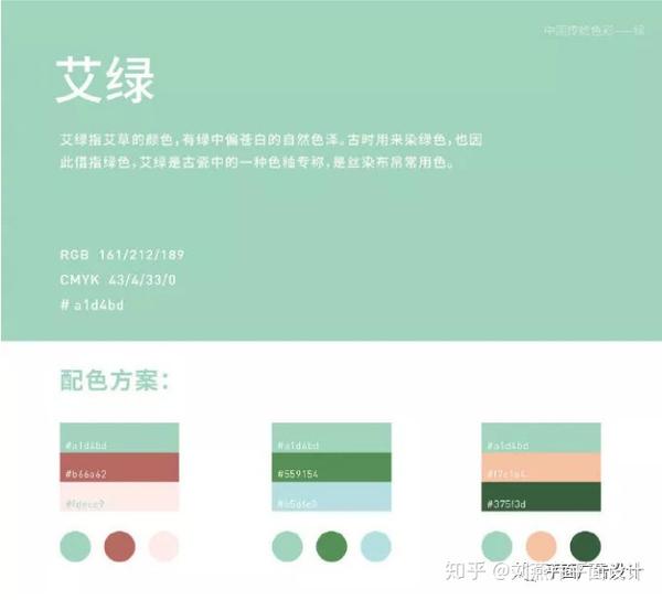 高级绿色配色必备方案