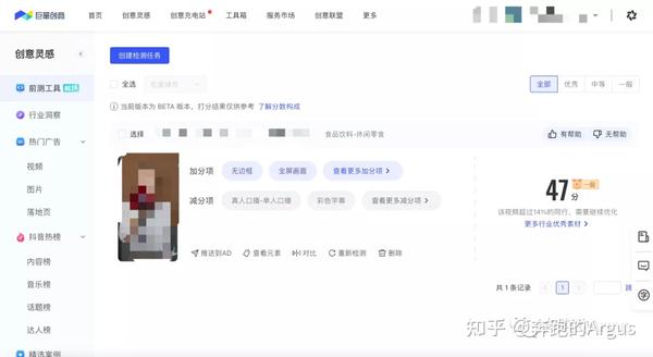 基于 "创意投前测评"这一诉求,巨量创意目前上线了"前测工具beta版"