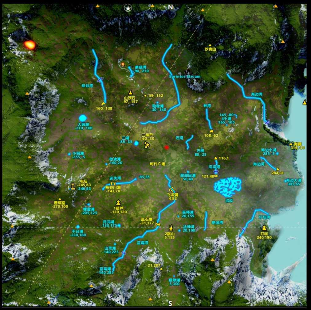 theisle地图,theisle地图定位工具 theisle恐龙岛喜爱者lck地图