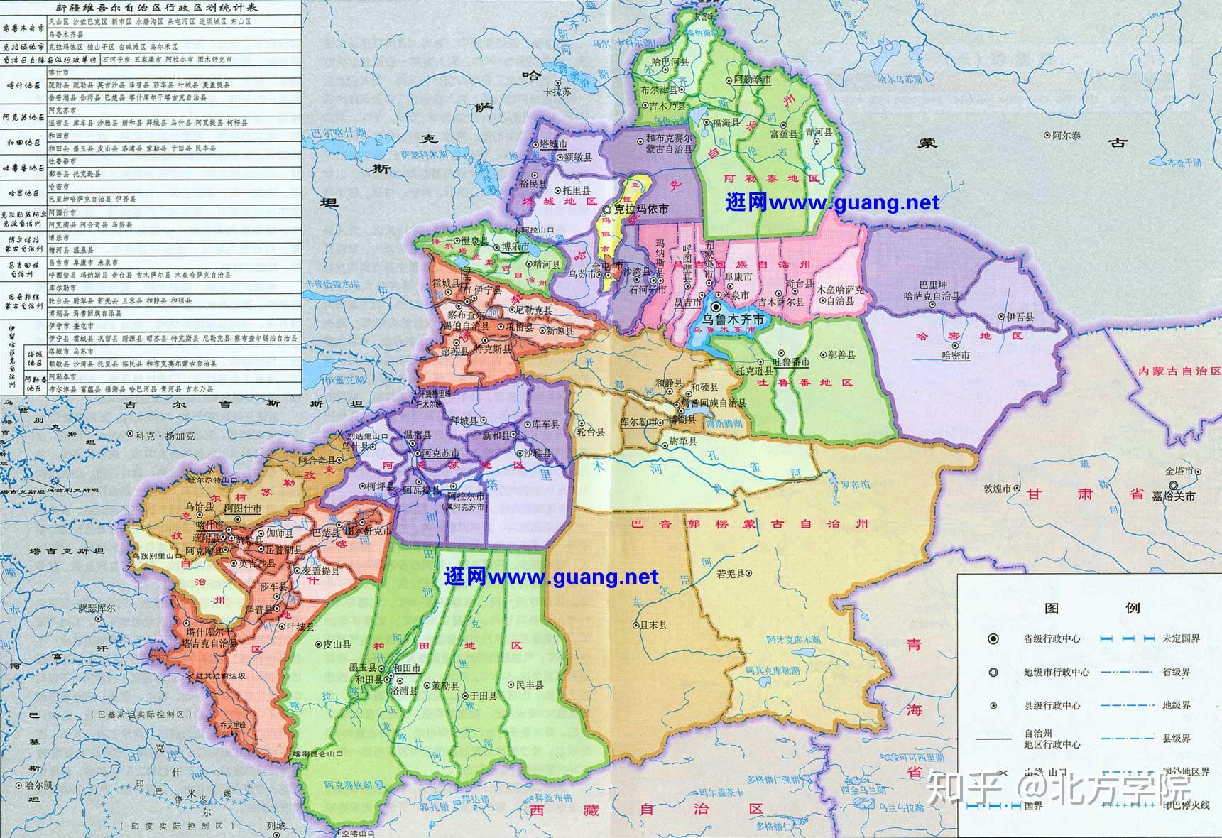 行政区划设想⑥——新疆自治区