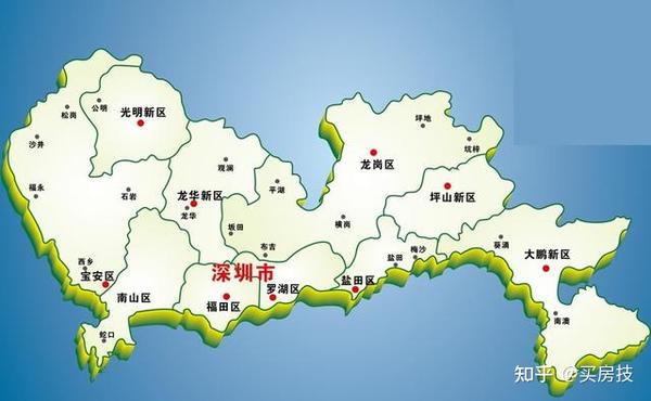 深圳市政府迁移路径参考图:宝安》罗湖》福田