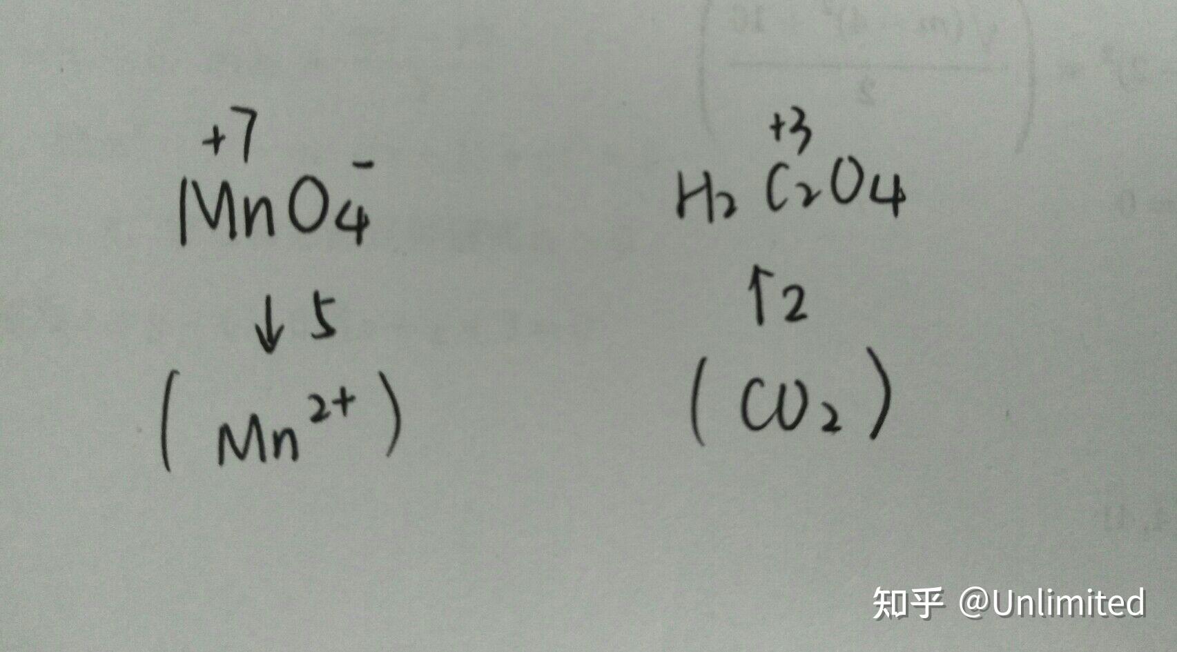 酸性高锰酸钾溶液与草酸反应的离子方程式怎么推出来的