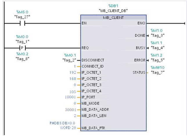 西门子plcs712001500modbustcp通信实例编程详细指导