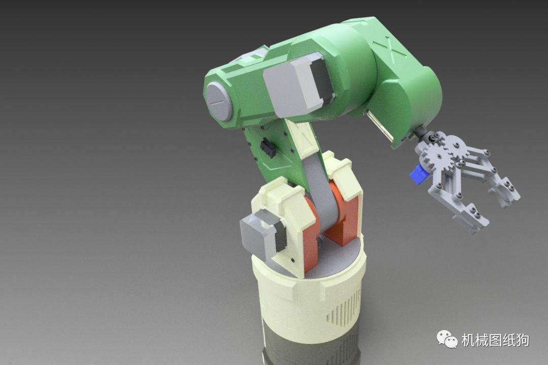 【机器人】bastion inspired机械臂3d模型图纸
