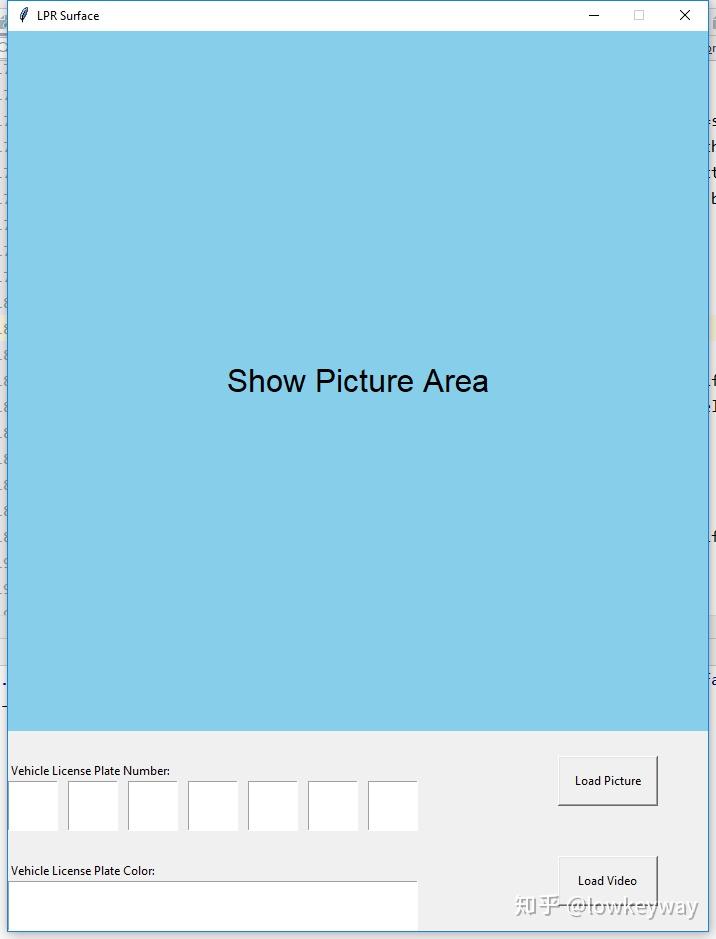 四十九车牌识别之界面tkinteropencv显示picture和video
