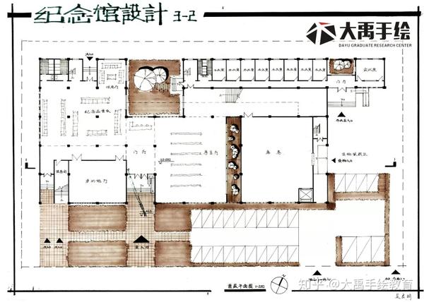 精选建筑快题优秀案例供大家参考,内含办公活动中心,纪念馆,博物馆
