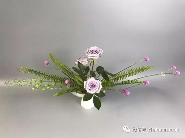 小原流开放式插花作品讲解