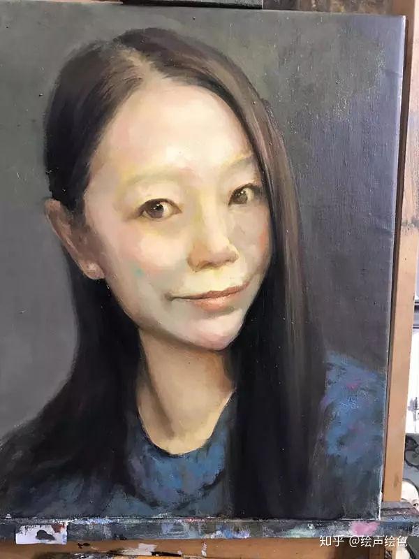 吴波油画写生过程
