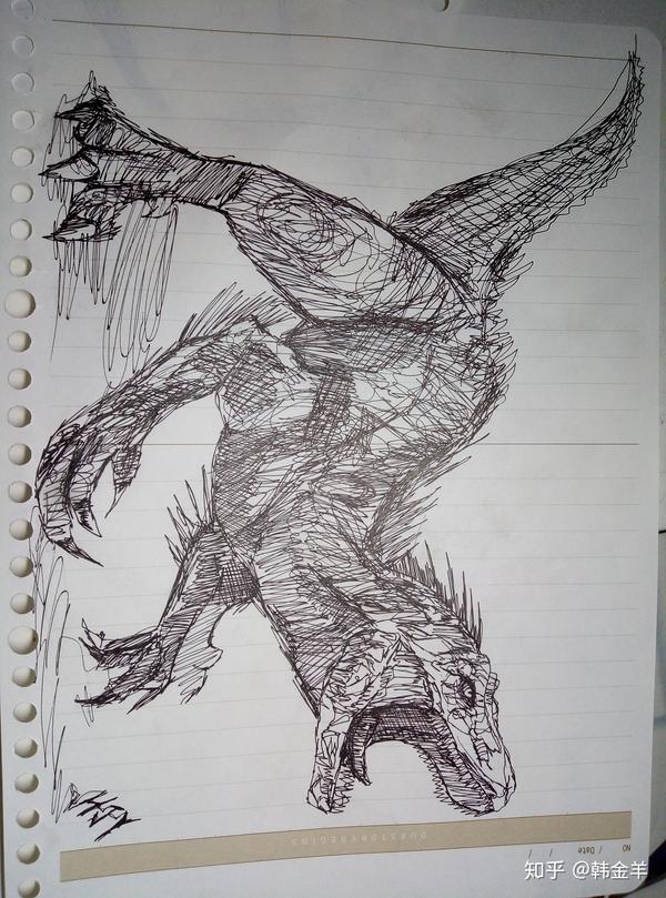 只用一笔,画一头恐龙