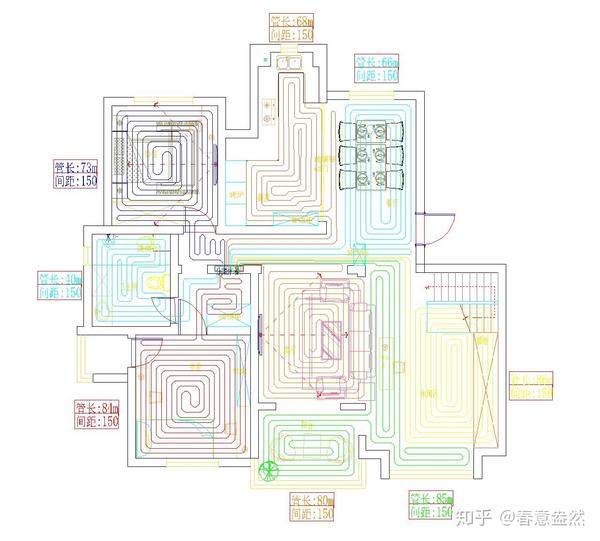 装修地暖安装,燃气壁挂炉带生活热水循环泵,让生活热水龙头即开即热