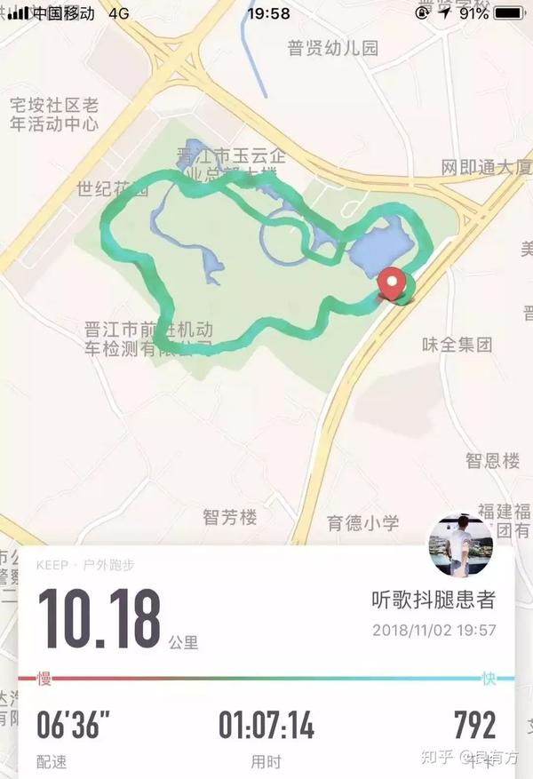 跑步路线164——福建泉州 晋江市世纪公园