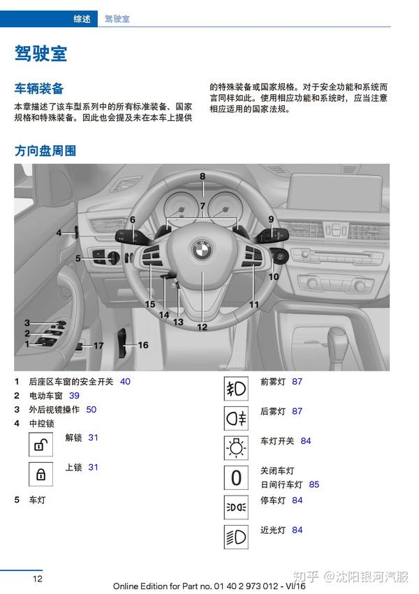 宝马x1车主必备:宝马x1使用说明书电子版|全新宝马x1用户手册|宝马x1