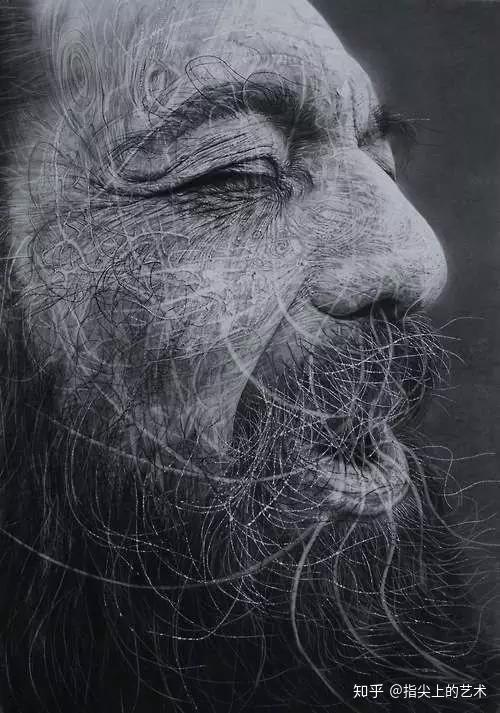 艺术家mc douglas画的素描,画面具有极强的冲击力,震撼人心