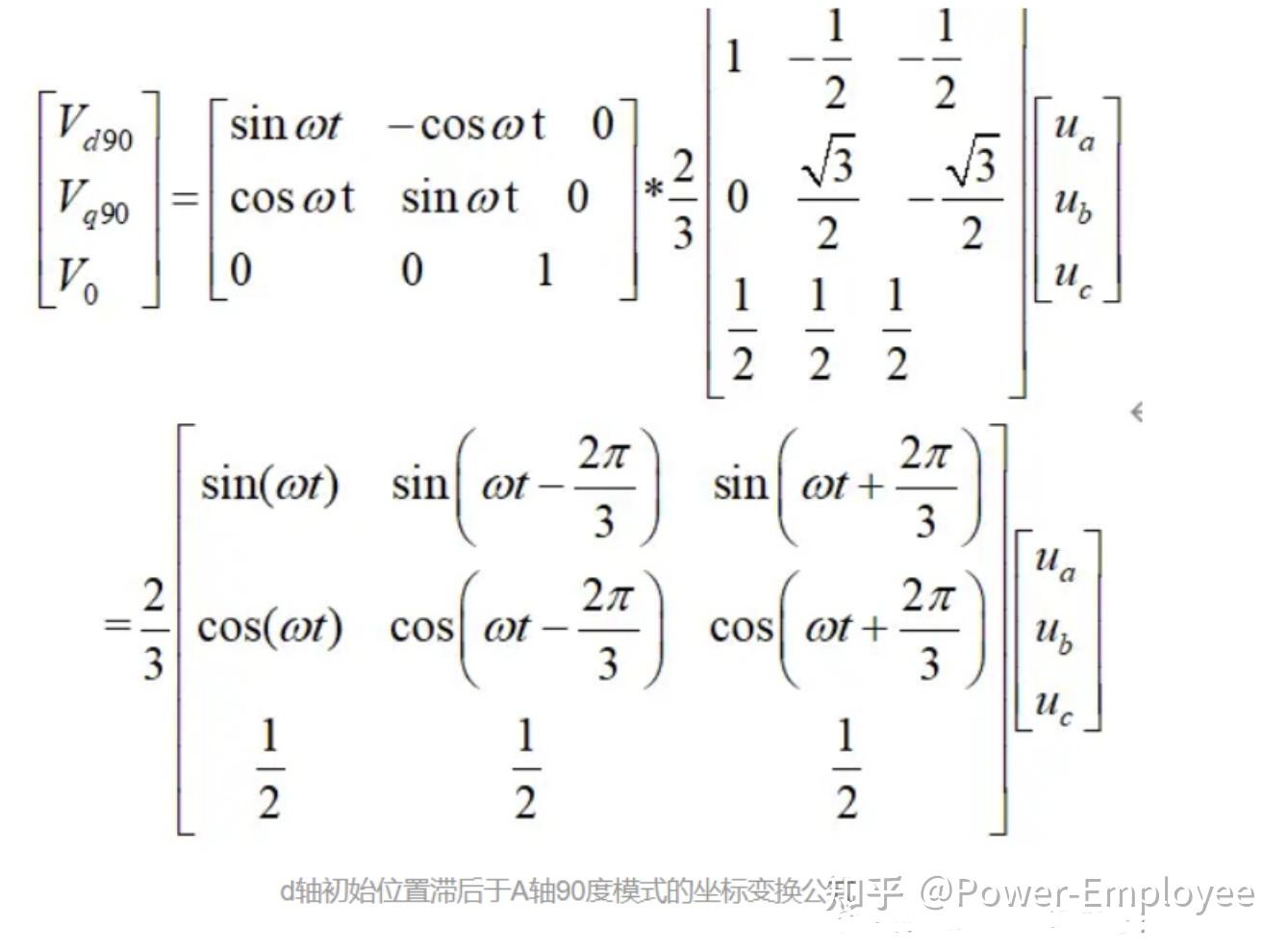 三相坐标变换的实质与原则 知乎