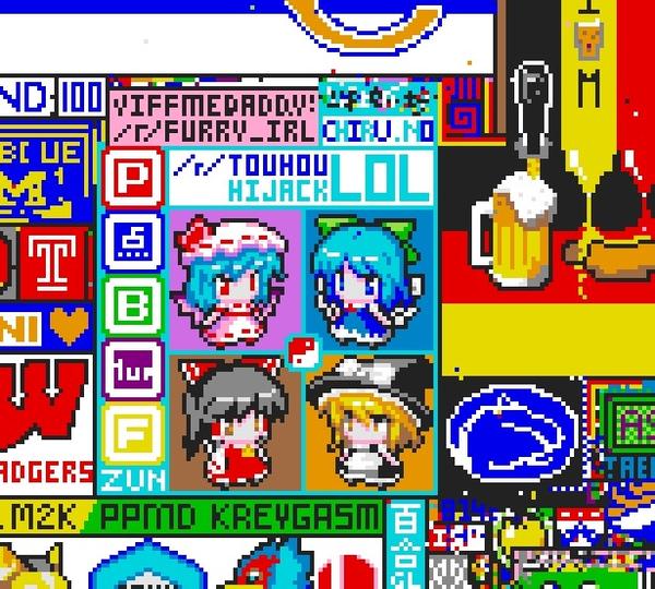 如何评价 reddit 的 2017 年愚人节 /r/place 像素画活动?