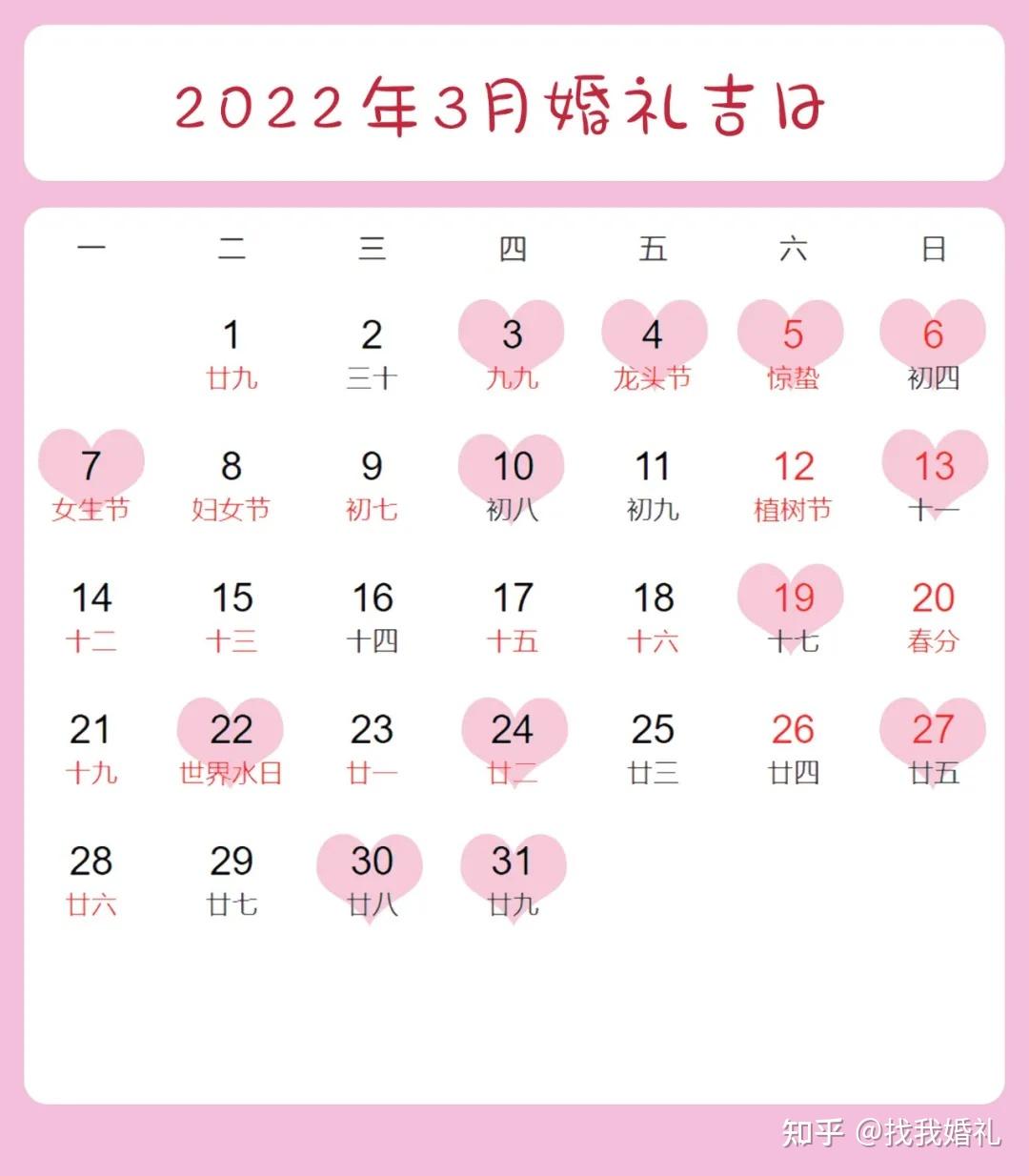 2022年黄道吉日共145天这些日子结婚别错过呀