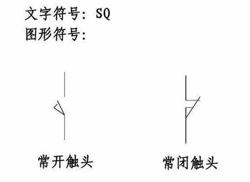 行程开关的符号