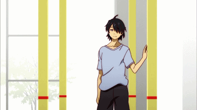 比如《魔女宅急便》第一幕的这个场景,第一个镜头女主向后伸手拿收音