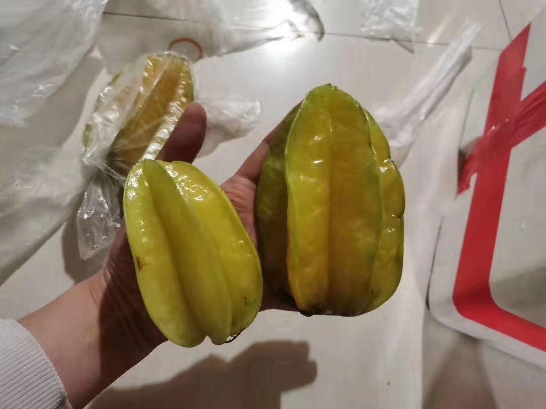按单价赔付,总价÷总个数×坏了的个数)出于好奇买了五角星的杨桃