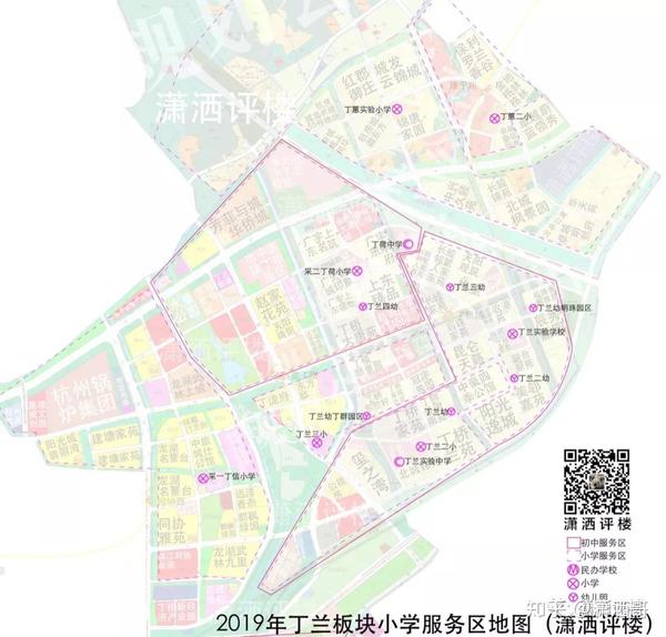 江干区学区地图2019年版整理值得收藏潇洒评楼