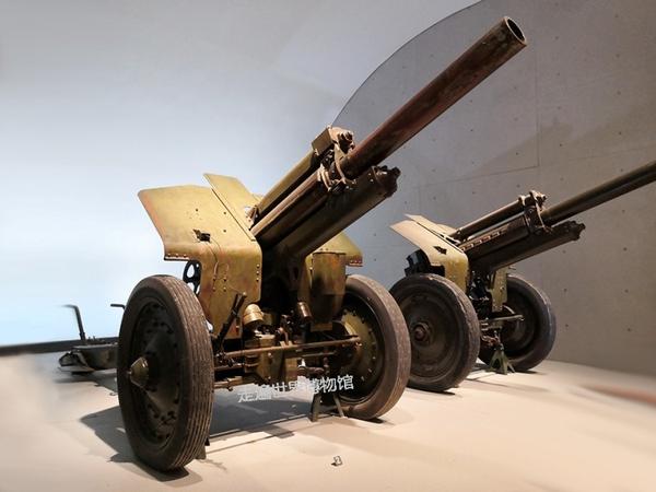 军事博物馆看展:中外各式榴弹炮集锦,日本造榴弹炮体量最庞大