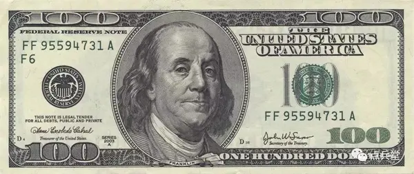 百元美钞头像:本杰明·富兰克林