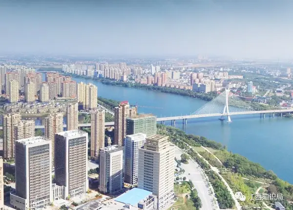 信江中游的鹰潭市信江新区